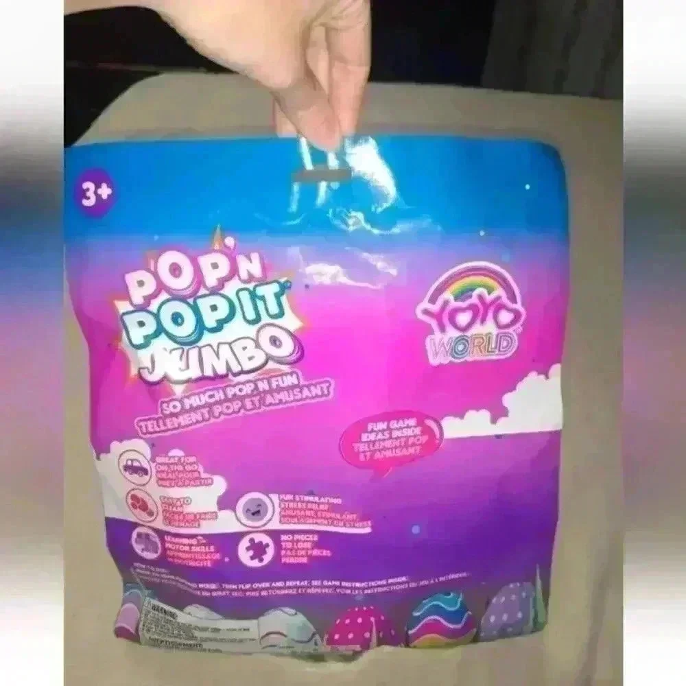 Pop N Pop It Jumbo YoYo World Cotton Candy Scented Bunny Fidget/Stress Toy-NEW